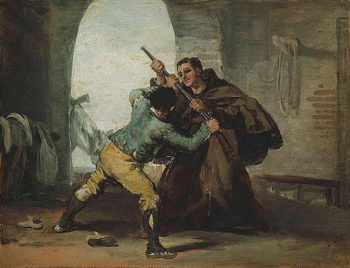 Friar Pedro Wrests the Gun from El Maragato, Francisco de Goya